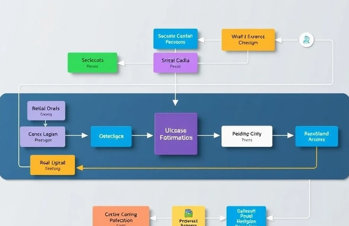 Business process automation workflow diagram